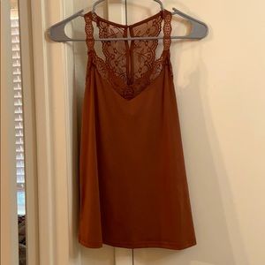 Burnt Orange Lace Top